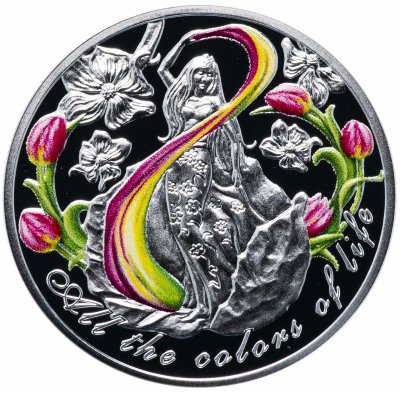 купить Камерун 500 франков КФА (francs CFA) 2016 Proof "Все краски жизни" ("Все цвета жизни")