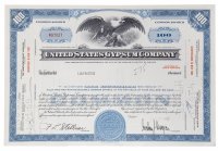 купить Акция США UNited States Gypsum Company , 1956-1966 гг.
