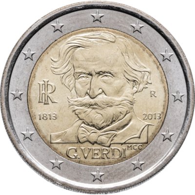 купить Италия 2 евро (euro) 2013 200 лет со дня рождения Джузеппе Верди