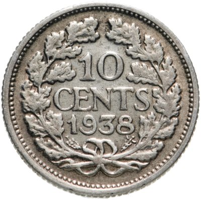 купить Нидерланды 10 центов (cents) 1938