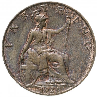 купить Великобритания 1 фартинг (farthing) 1921