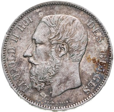 купить Бельгия 5 франков 1874