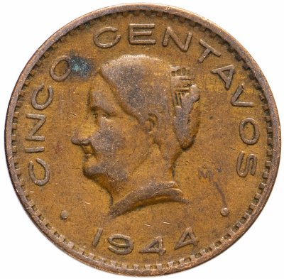 купить Мексика 5 сентаво (centavos) 1943-1955, случайная дата