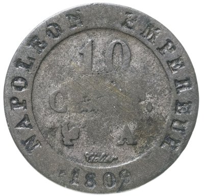 купить Франция 10 сантимов 1809 Наполеон