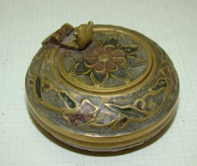 купить Карманная пепельница, медь, гравировка, 1950-1980 гг.