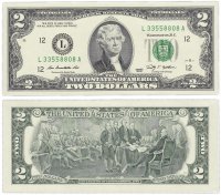 купить США 2 доллара 2009 (Pick 530a) L-Сан Франциско