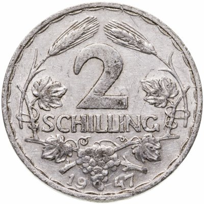 купить Австрия 2 шиллинга (schilling) 1947