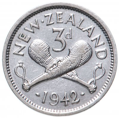 купить Новая Зеландия 3 пенса (pence) 1937-1946, случайный год