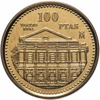 Купить Испания 100 песет (pesetas) 1997 "Королевский театр"