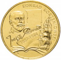 купить Польша 2 злотых 2007 "Юзеф Коженёвский/Джозеф Конрад (Konrad Korzeniowski/Joseph Conrad)"