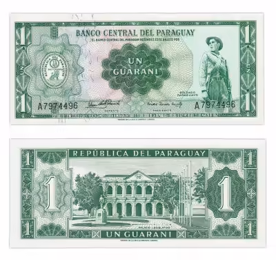 купить Парагвай 1 гуарани 1952 (Pick 192)