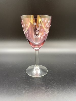 купить Бокал с резным декором, цветное стекло, СССР, 1960-1980 гг.