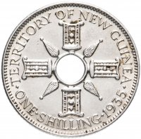 купить Новая Гвинея 1 шиллинг 1945