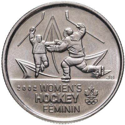 купить Канада 25 центов (cents) 2009 "Женский хоккей"