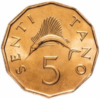 купить Танзания 5 центов (cents) 1982