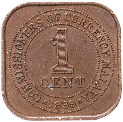 купить Малайя 1 цент (cent) 1939