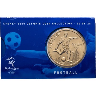 купить Австралия 5 долларов 2000 "Олимпийские игры в Сиднее - Футбол"
