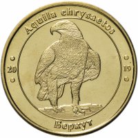купить Украина монетовидный жетон 1 злотник 2019 "Красная книга Украины-Беркут"