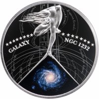 купить Ниуэ 1 доллар 2015 "Прекрасные галактики - спиральная галактика "NNGC 1232"" с сертификатом
