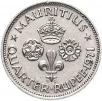 купить Маврикий Британский 1/4 рупии (rupee) 1971, Елизавета II