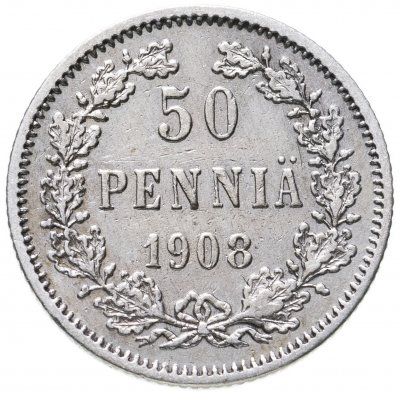 купить 50 пенни (pennia) 1908 L