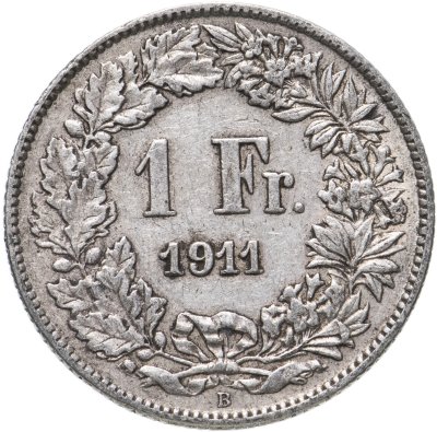 купить Швейцария 1 франк (franc) 1911