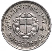 купить Великобритания 3 пенса (pence) 1941