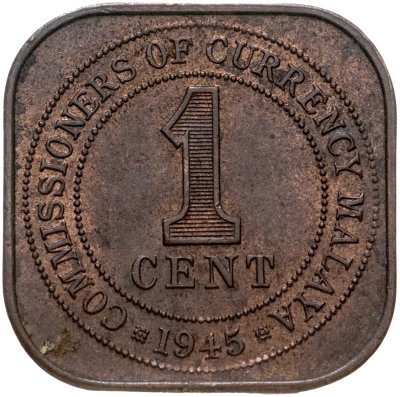 купить Малайя 1 цент (cent) 1945
