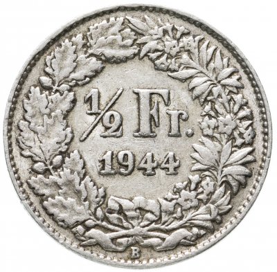 купить Швейцария 1/2 франка (franc) 1944