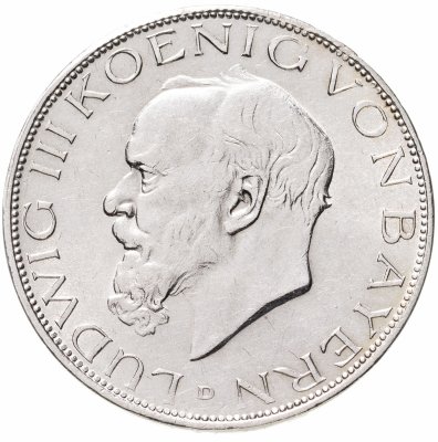 купить Германия (Империя) 3 марки (mark) 1914 D Бавария