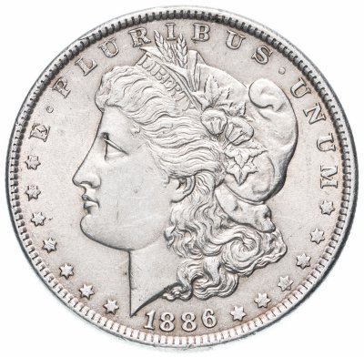 купить США 1 доллар 1886 Доллар Моргана Без отметки монетного двора