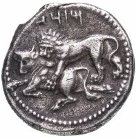 купить Сатрапы Киликии, Мазай, 361-334 годы до Р.Х., Статер. (Баал/Лев/Бык)