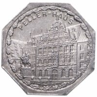 купить Германия (Нюрнберг) нотгельд 20 пфеннигов 1921 "Дом Пиллера" трамвайный жетон