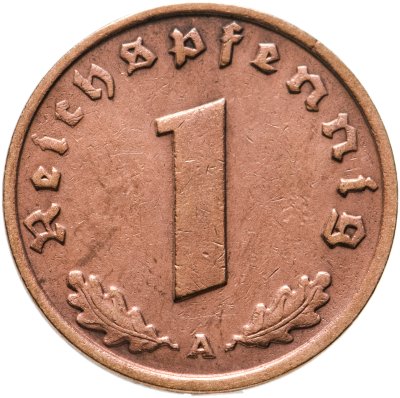 купить Германия (Третий Рейх) 1 рейхспфенниг 1937 "А"