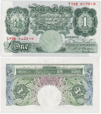 купить Великобритания 1 фунт 1949-1955