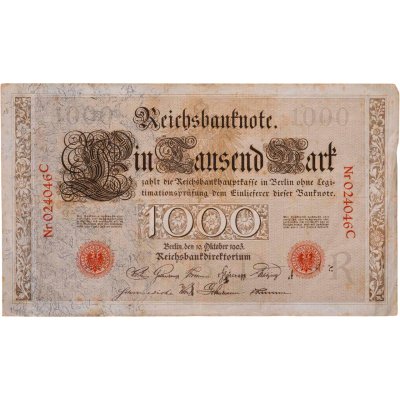купить Германская империя 1000 марок 1903