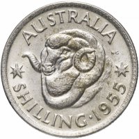 Купить Австралия 1 шиллинг (shilling) 1955