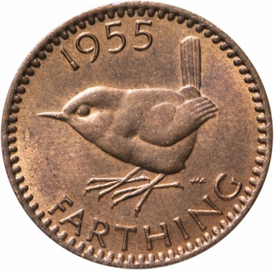 купить Великобритания 1 фартинг (farthing) 1953-1956 Елизавета II, случайная дата