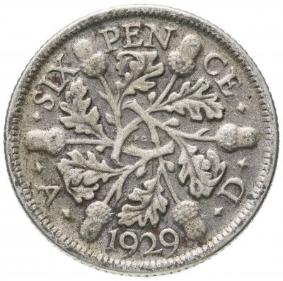 купить Великобритания 6 пенсов (pence) 1929