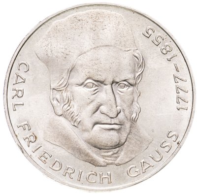 купить Германия 5 марок (deutsche mark) 1977 200 лет со дня рождения Карла Фридриха Гаусса