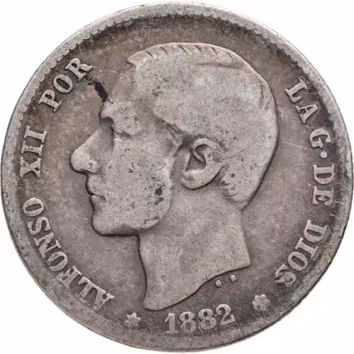 купить Испания 1 песета (peseta) 1882