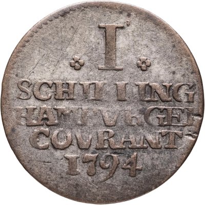 купить Гамбург 1 шиллинг 1794