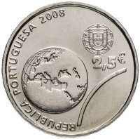 купить Португалия 2,5 евро (euro) 2008 "XXIX летние Олимпийские игры, Пекин 2008"