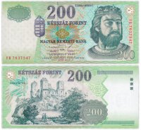 купить Венгрия 200 форинтов 1998 (Pick 178а)