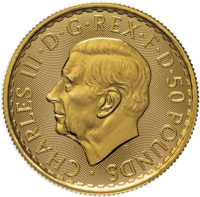 купить Великобритания 50 фунтов (pounds) 2023 "Стоящая Британия", с портретом короля Карла III