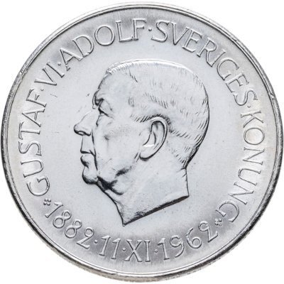купить Швеция 5 крон (kronor) 1962 80 лет со дня рождения Густава VI Адольфа