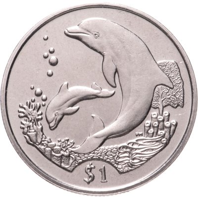 купить Британские Виргинские острова 1 доллар (dollar) 2005 Дельфины