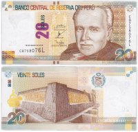 купить Перу 20 солей 2016 (Pick 193а)