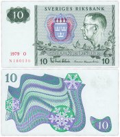 купить Швеция 10 крон 1979 (Pick 52d)