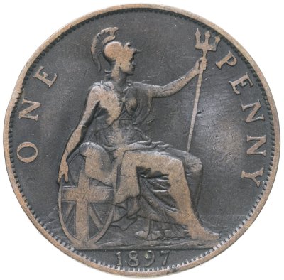 купить Великобритания 1 пенни (penny) 1897